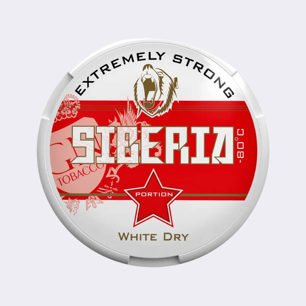 Siberia -80°C White Dry Extremely Strong İsveç Snus